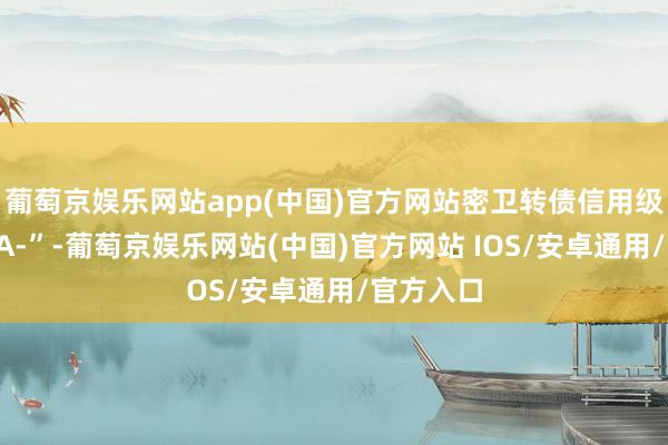 葡萄京娱乐网站app(中国)官方网站密卫转债信用级别为“AA-”-葡萄京娱乐网站(中国)官方网站 IOS/安卓通用/官方入口