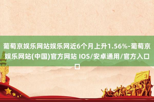 葡萄京娱乐网站娱乐网近6个月上升1.56%-葡萄京娱乐网站(中国)官方网站 IOS/安卓通用/官方入口