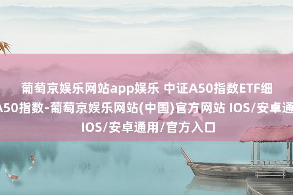 葡萄京娱乐网站app娱乐 　　中证A50指数ETF细密追踪中证A50指数-葡萄京娱乐网站(中国)官方网站 IOS/安卓通用/官方入口