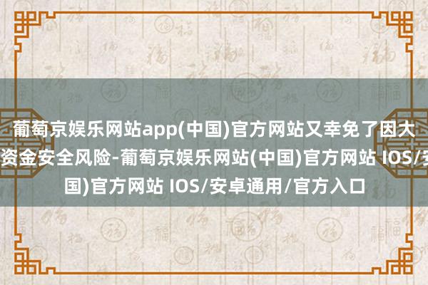 葡萄京娱乐网站app(中国)官方网站又幸免了因大额转账可能激发的资金安全风险-葡萄京娱乐网站(中国)官方网站 IOS/安卓通用/官方入口