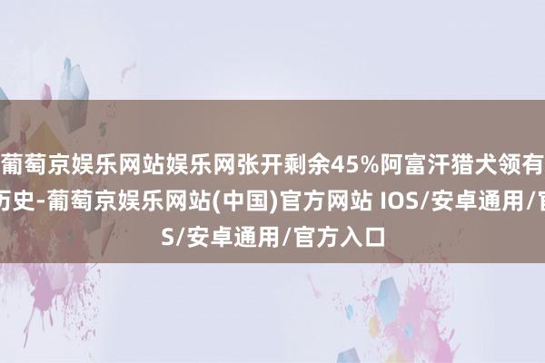 葡萄京娱乐网站娱乐网张开剩余45%阿富汗猎犬领有悠久的历史-葡萄京娱乐网站(中国)官方网站 IOS/安卓通用/官方入口