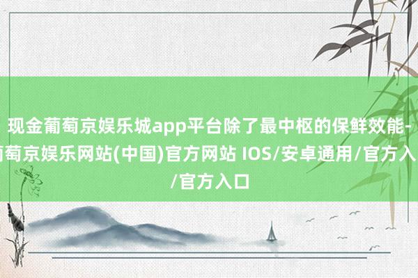 现金葡萄京娱乐城app平台除了最中枢的保鲜效能-葡萄京娱乐网站(中国)官方网站 IOS/安卓通用/官方入口