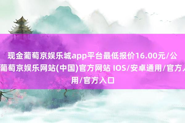 现金葡萄京娱乐城app平台最低报价16.00元/公斤-葡萄京娱乐网站(中国)官方网站 IOS/安卓通用/官方入口
