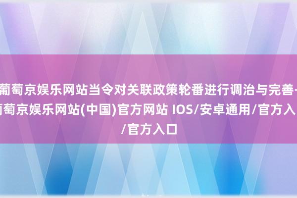 葡萄京娱乐网站当令对关联政策轮番进行调治与完善-葡萄京娱乐网站(中国)官方网站 IOS/安卓通用/官方入口